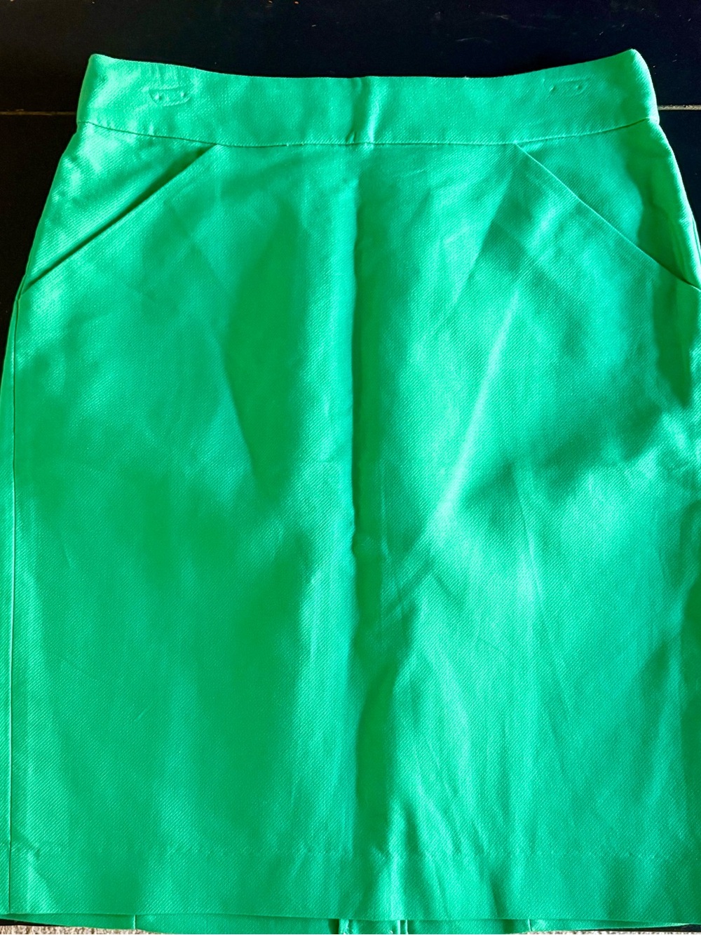 J. Crew Bright Green Pencil Skirt
